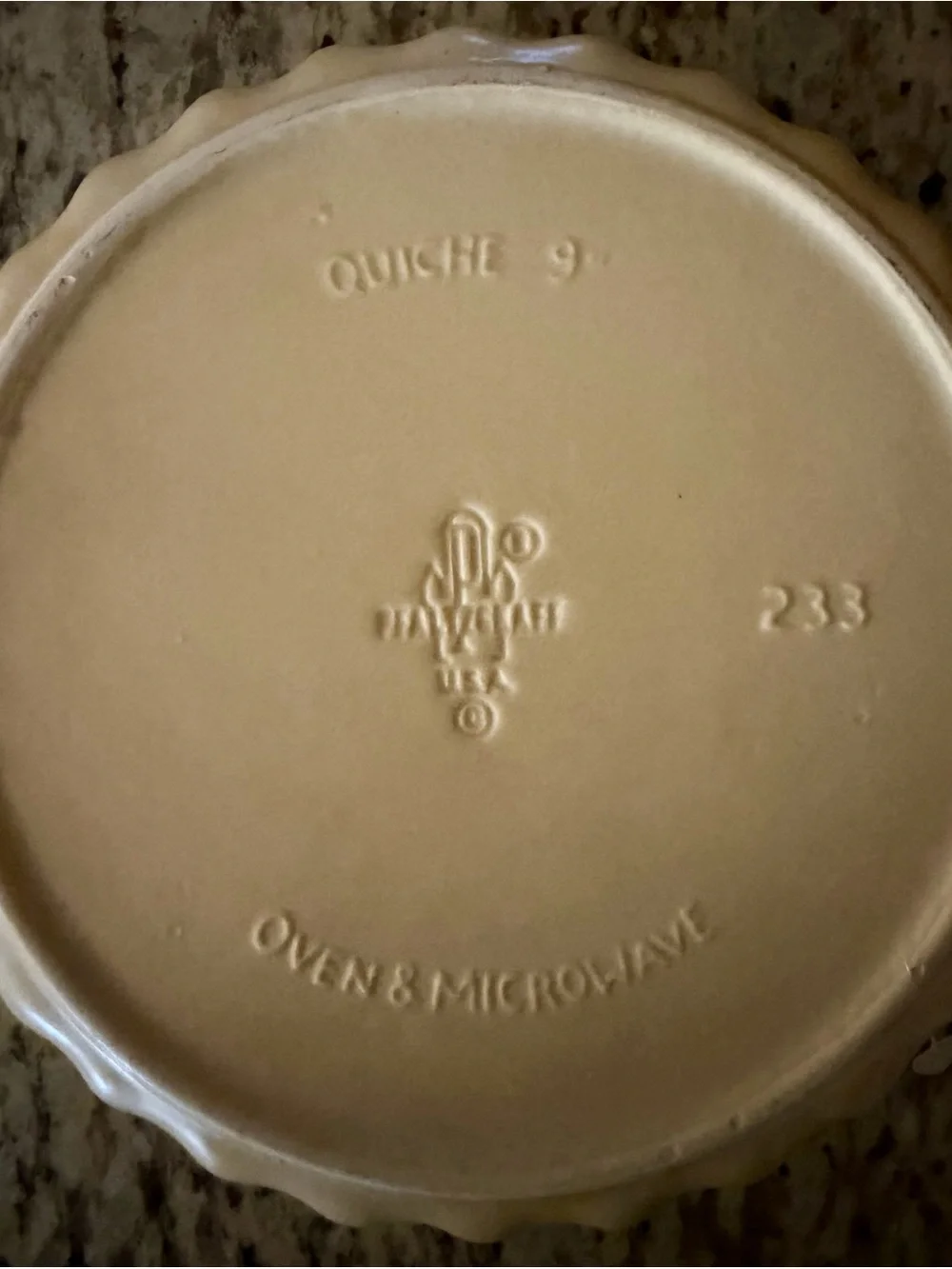 Pfaltzgraff Village Brown Floral 9” Quiche Dish Scalloped Stoneware USA